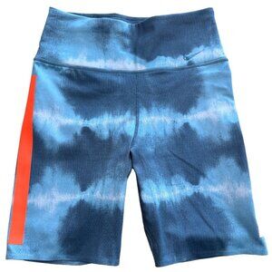 Nike Dri-Fit Women's Mid-Rise One Luxe Compression Shorts Blue Aqua XS